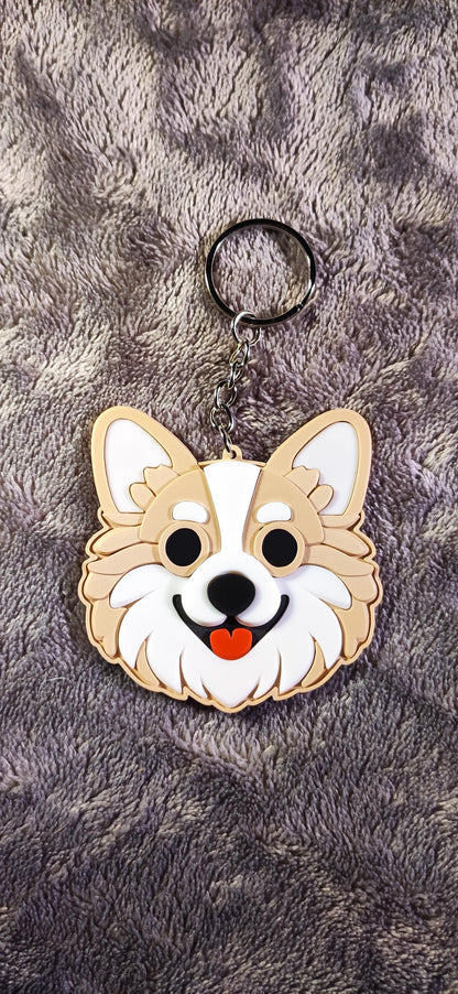 Corgi 3D Printed Keychain