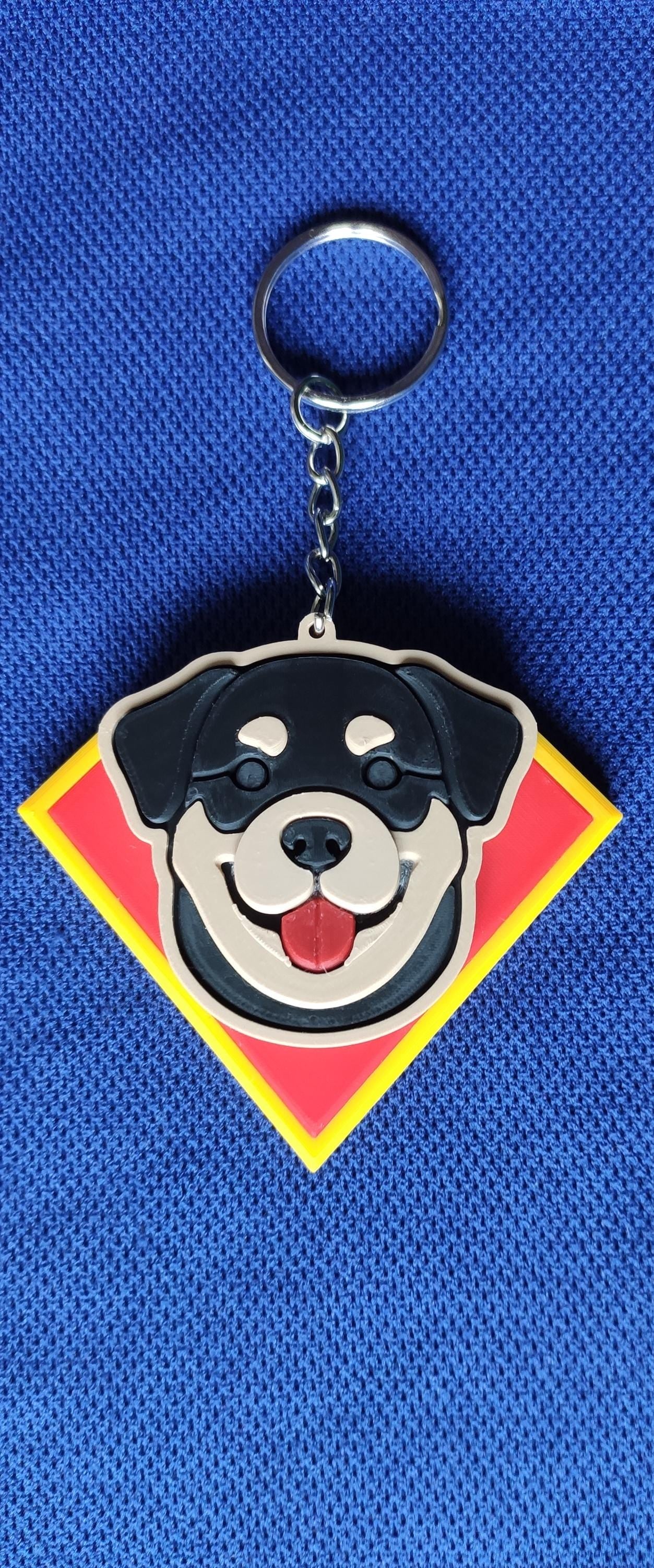 Super Pet Custom Dog 3D Printed Keychain