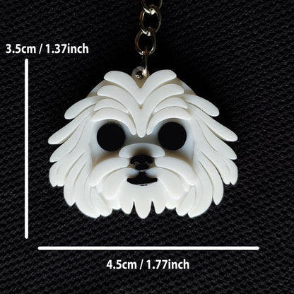 Havanese 3D Printed Keychain