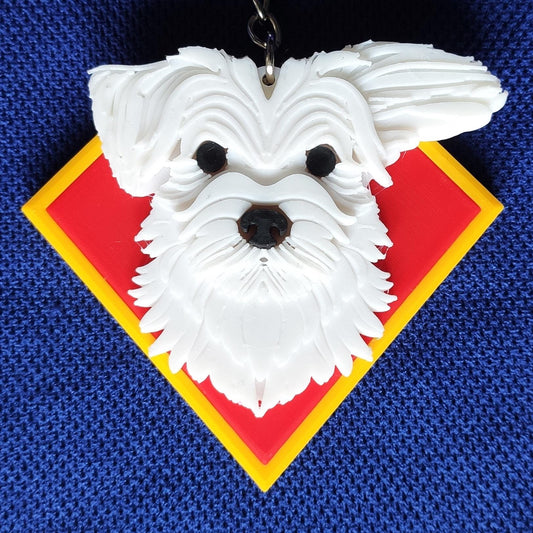 Super Pet Custom Dog 3D Printed Keychain