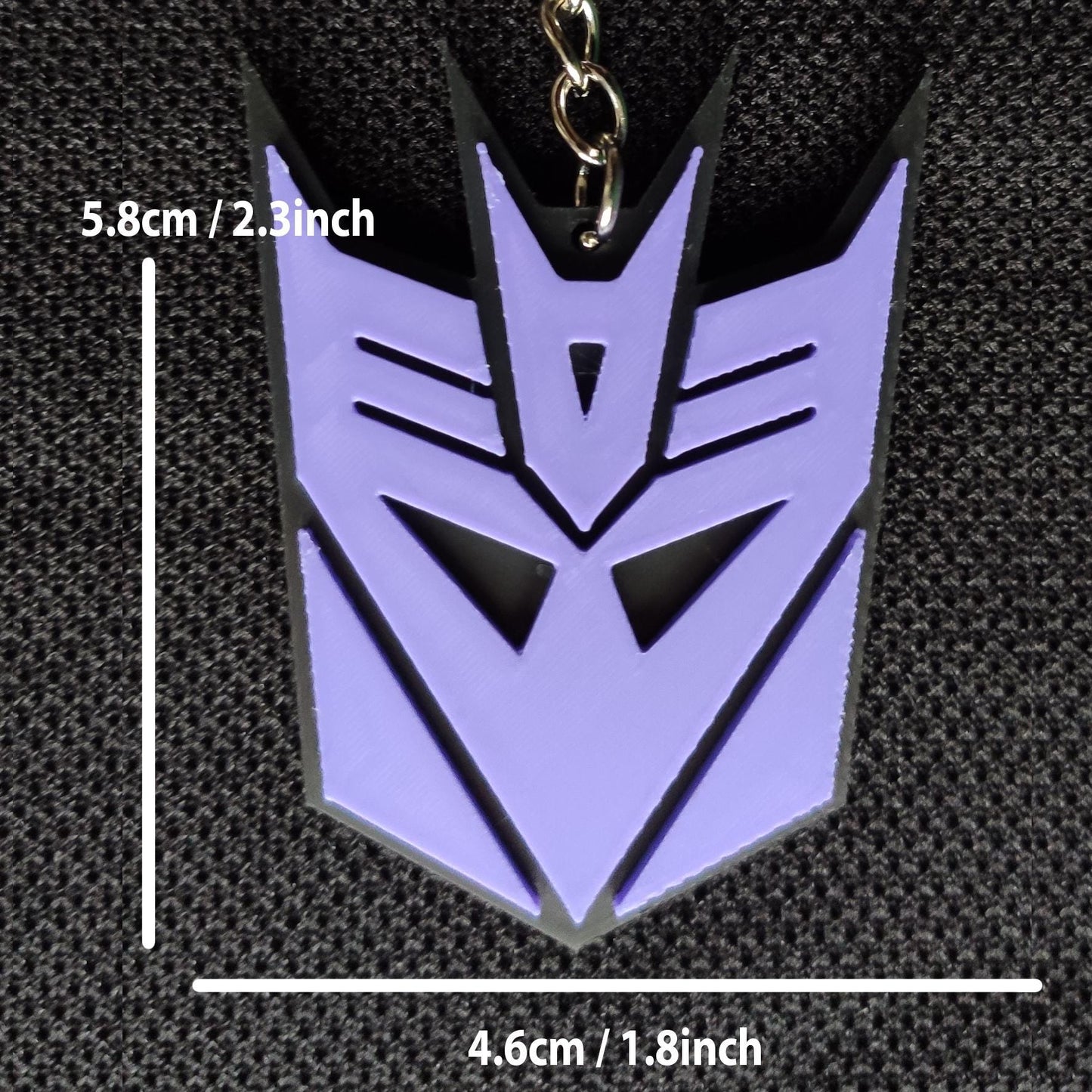 Transformers Decepticon 3D Printed Keychain