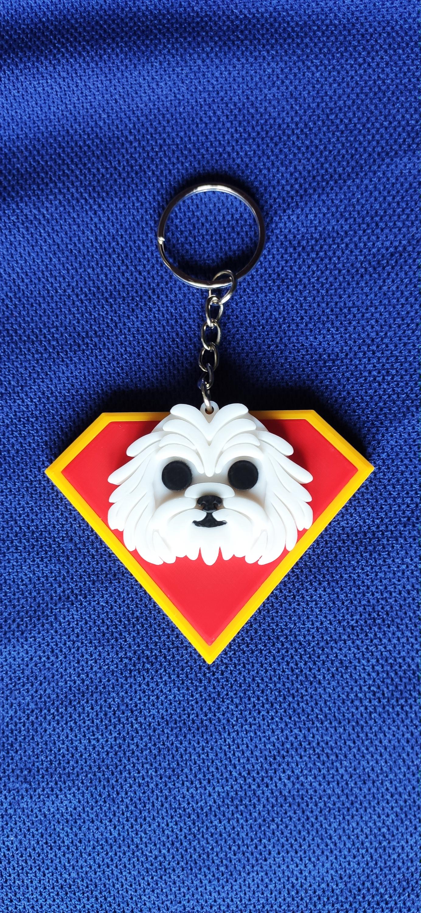 Super Pet Custom Dog 3D Printed Keychain