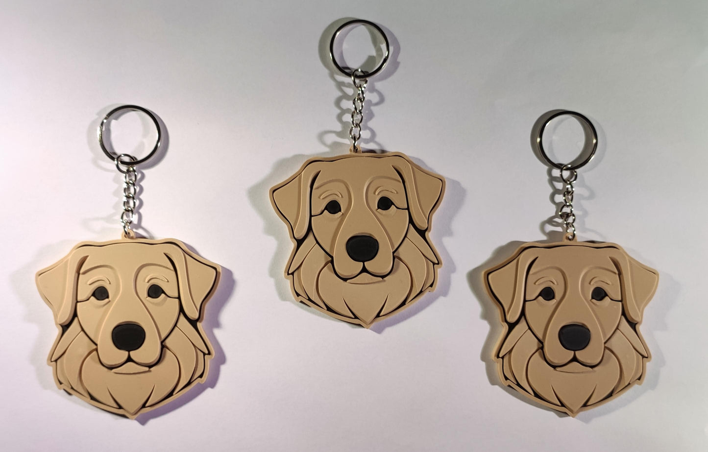 Golden Retriever 3D Printed Keychain