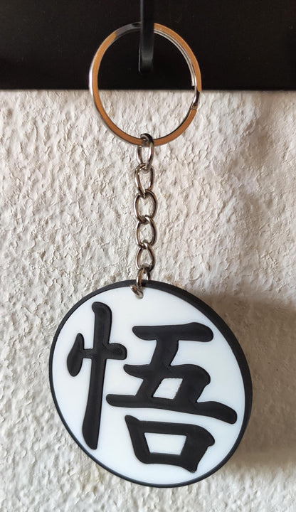 Goku Kanji Dragon Ball Z 3D Printed Keychain