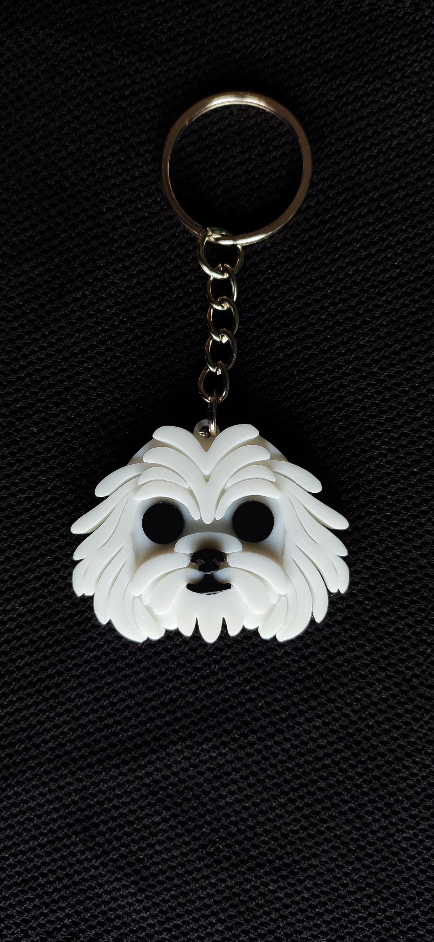 Havanese 3D Printed Keychain