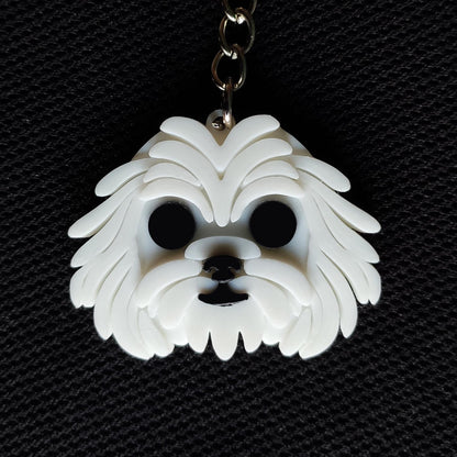 Havanese 3D Printed Keychain