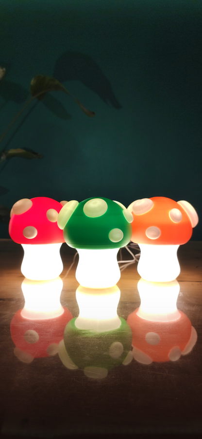 Mushroom Desk Lamp – 3D Printed USB LED Light