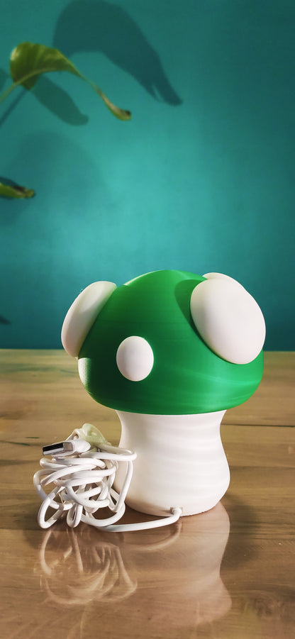 Mushroom Desk Lamp – 3D Printed USB LED Light