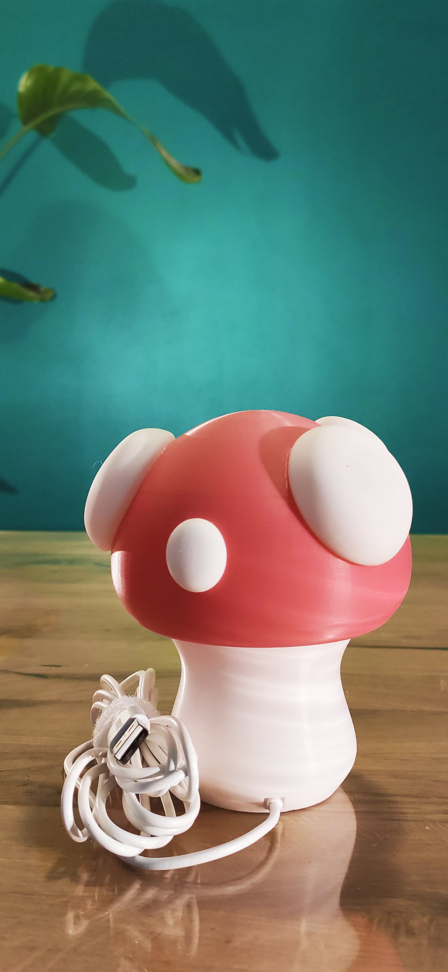 Mushroom Desk Lamp – 3D Printed USB LED Light