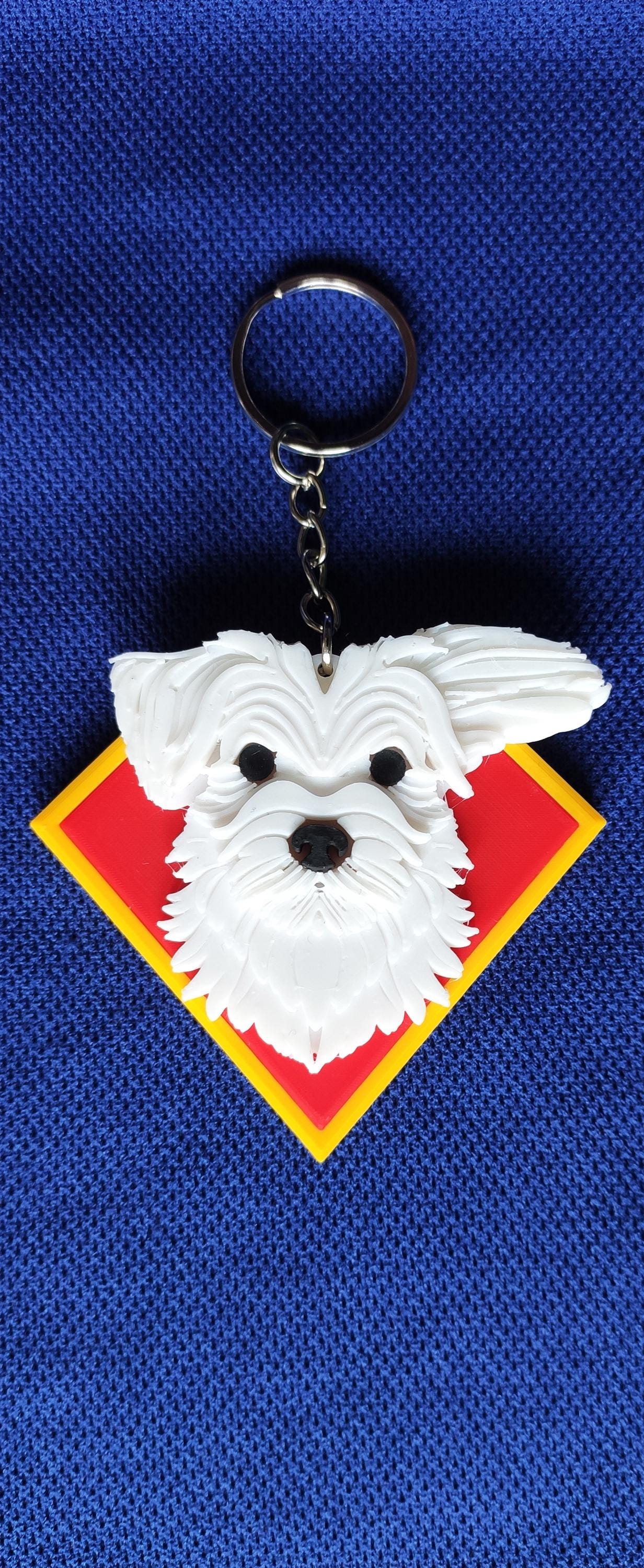 Super Pet Custom Dog 3D Printed Keychain