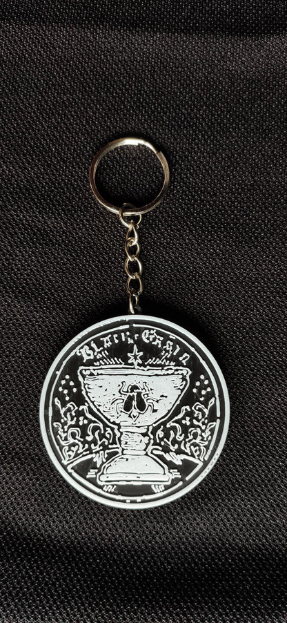 The Cult of the Black Grail Faction 3D Printed Keychain